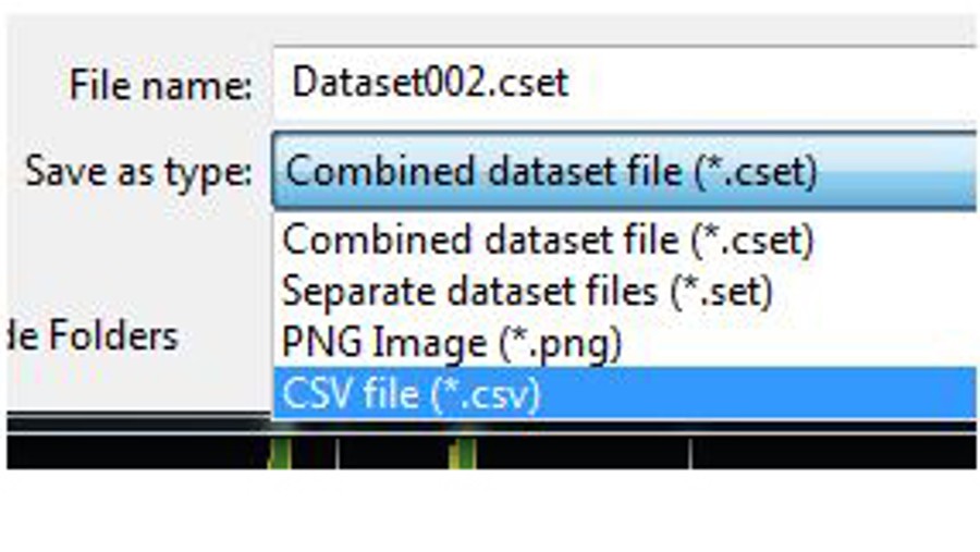 Convert the trace data in a dataset file (*.SET) to a CSV file | Rohde ...