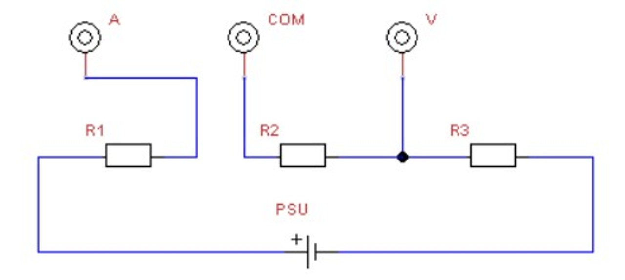 Display current and voltage measurement at the same time - PSU