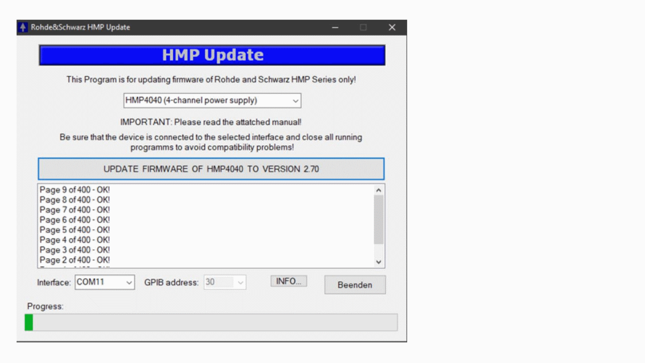 HMP Series Firmware update does not work using USB port - img5