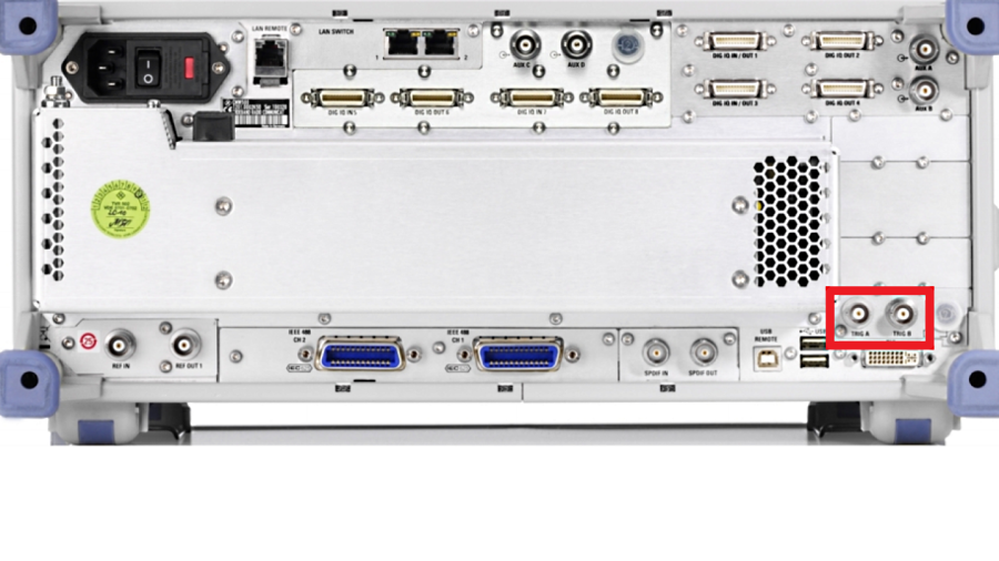 How to configure a external trigger at CMW500, CMW290, CMW270 to