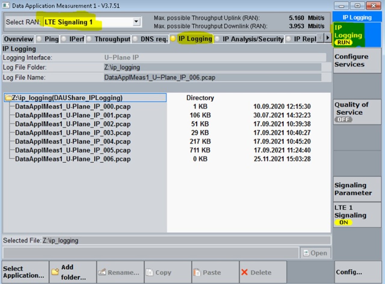 CMW500/CMW290使用時にIMS（VoLTE、VoWiFi）用のWiresharkログファイルを取得する方法 