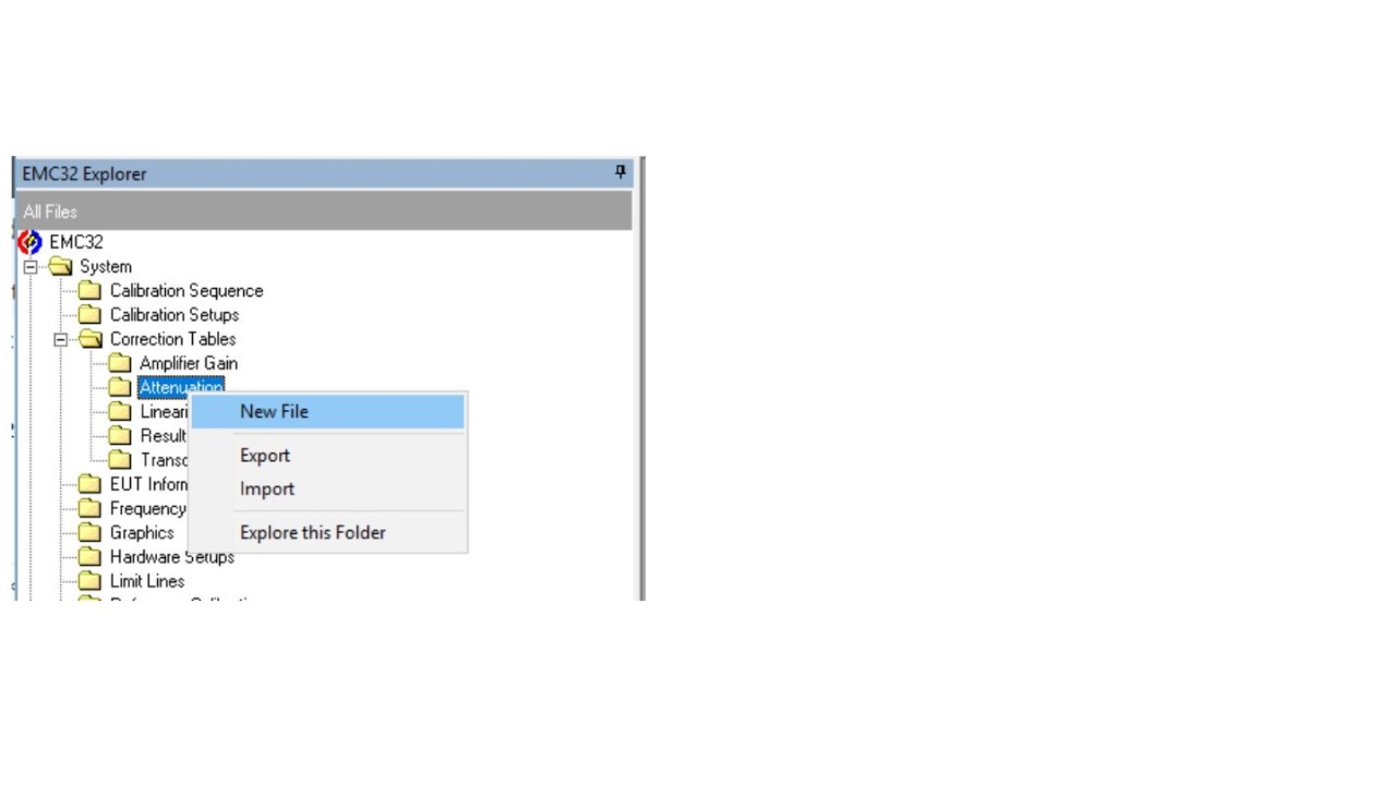 EMC32: Add attenuation table to Signal Path - screen 1