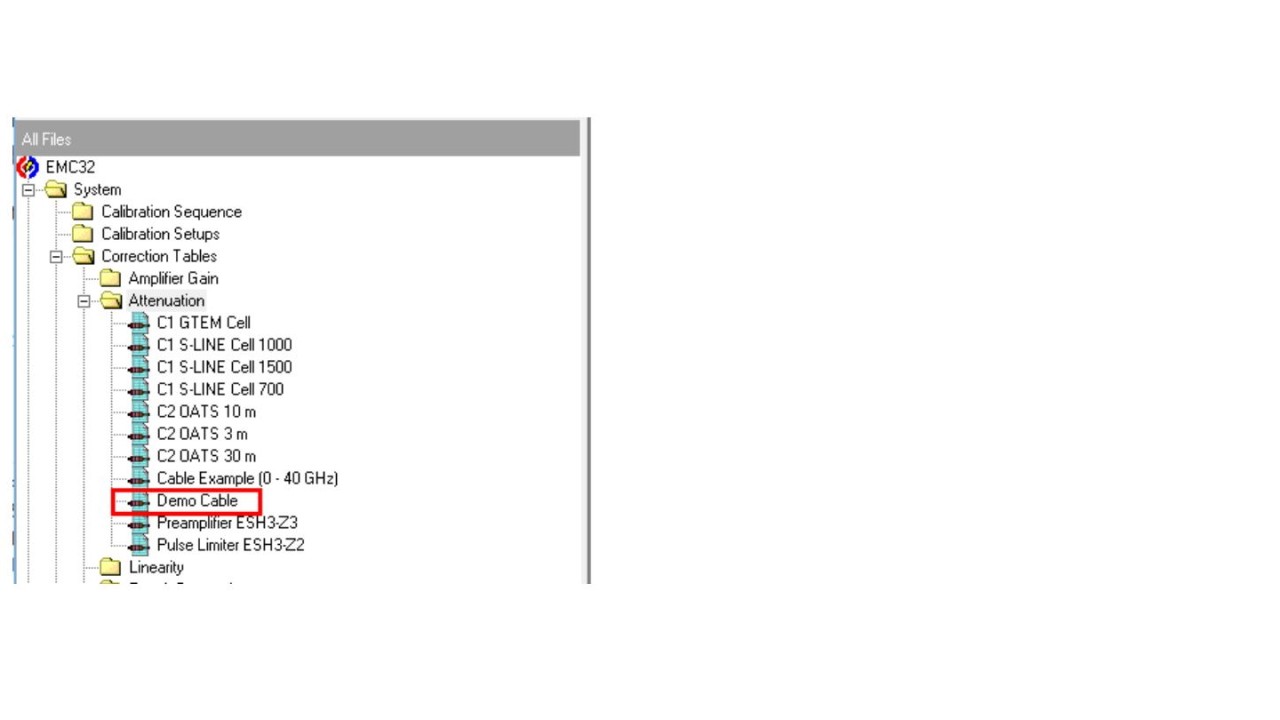 EMC32: Add attenuation table to Signal Path - screen 5